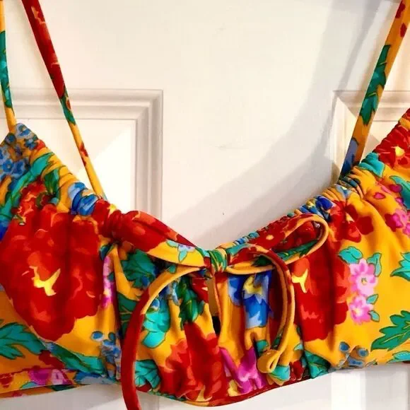 XHILARATION - NWT Juniors Sz M Set of 2 Bikini Tops in Fun Bright Colors 👙 - Picture 15 of 16